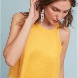 EUC Maeve Sleeveless Linen Swing Top